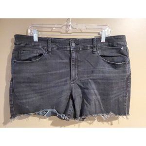 Black Universal Thread Cut Off Shorts, Size 16W